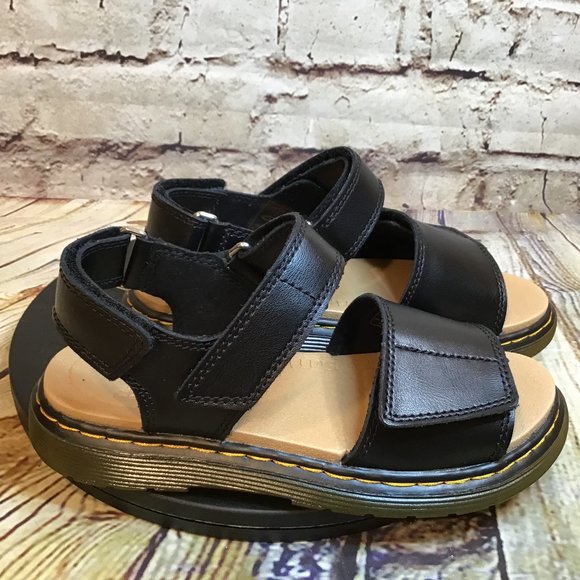 Dr. Martens Other - Dr. Martens Kids Black Leather Adjustable Sandals